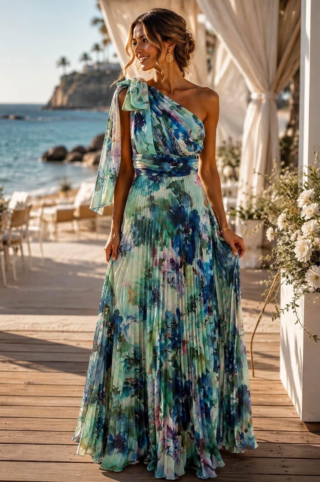 Sheer Floral Dress