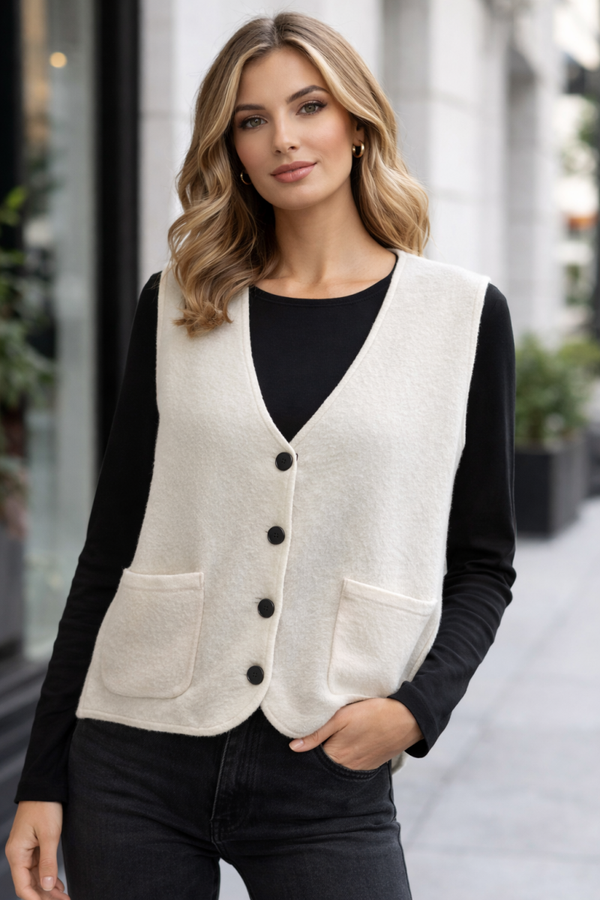 Knit waist coat