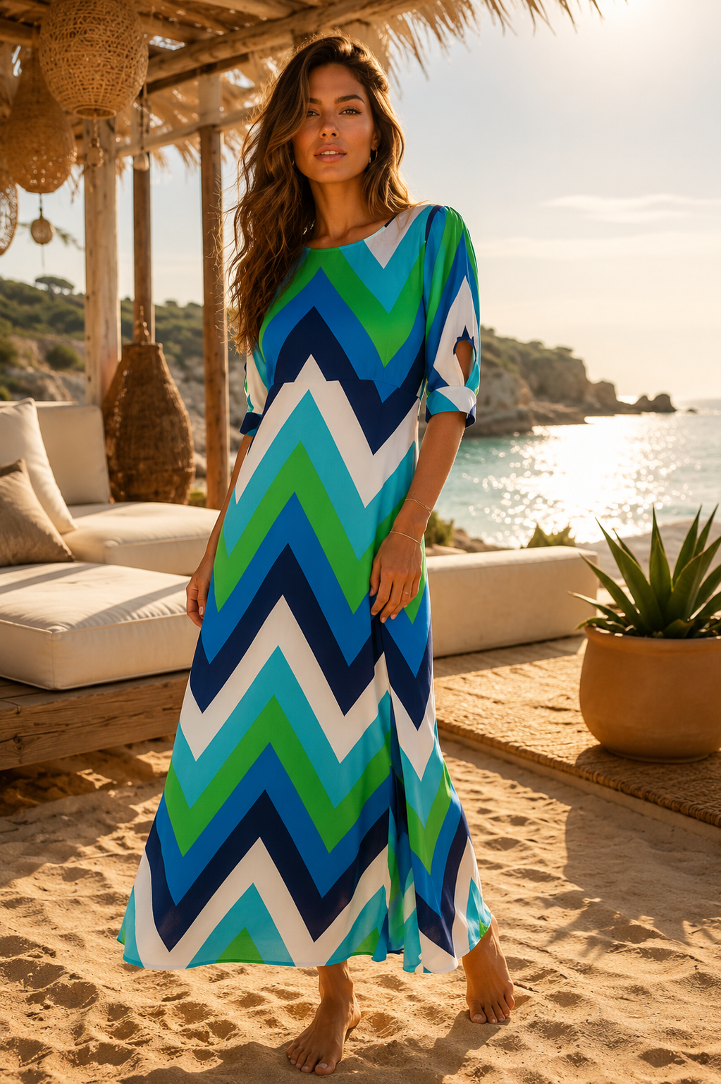 Blue Aline designer dress