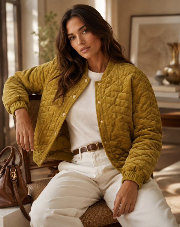 Quilted Velvet Jacket