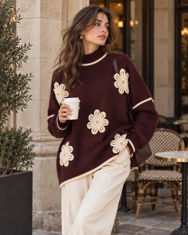 Floral Oversized Jumper