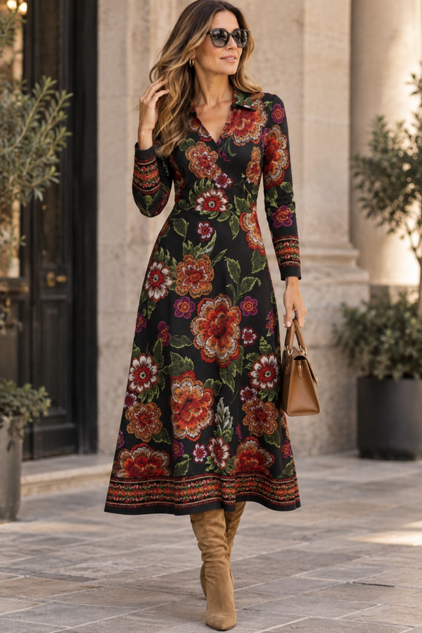Floral Print Maxi Dress