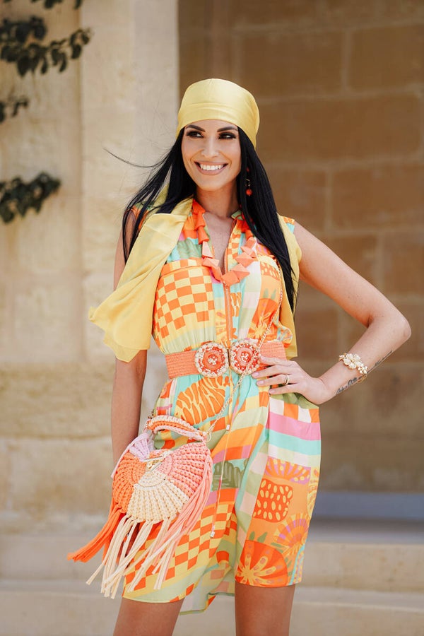 Multi Pattern Dress