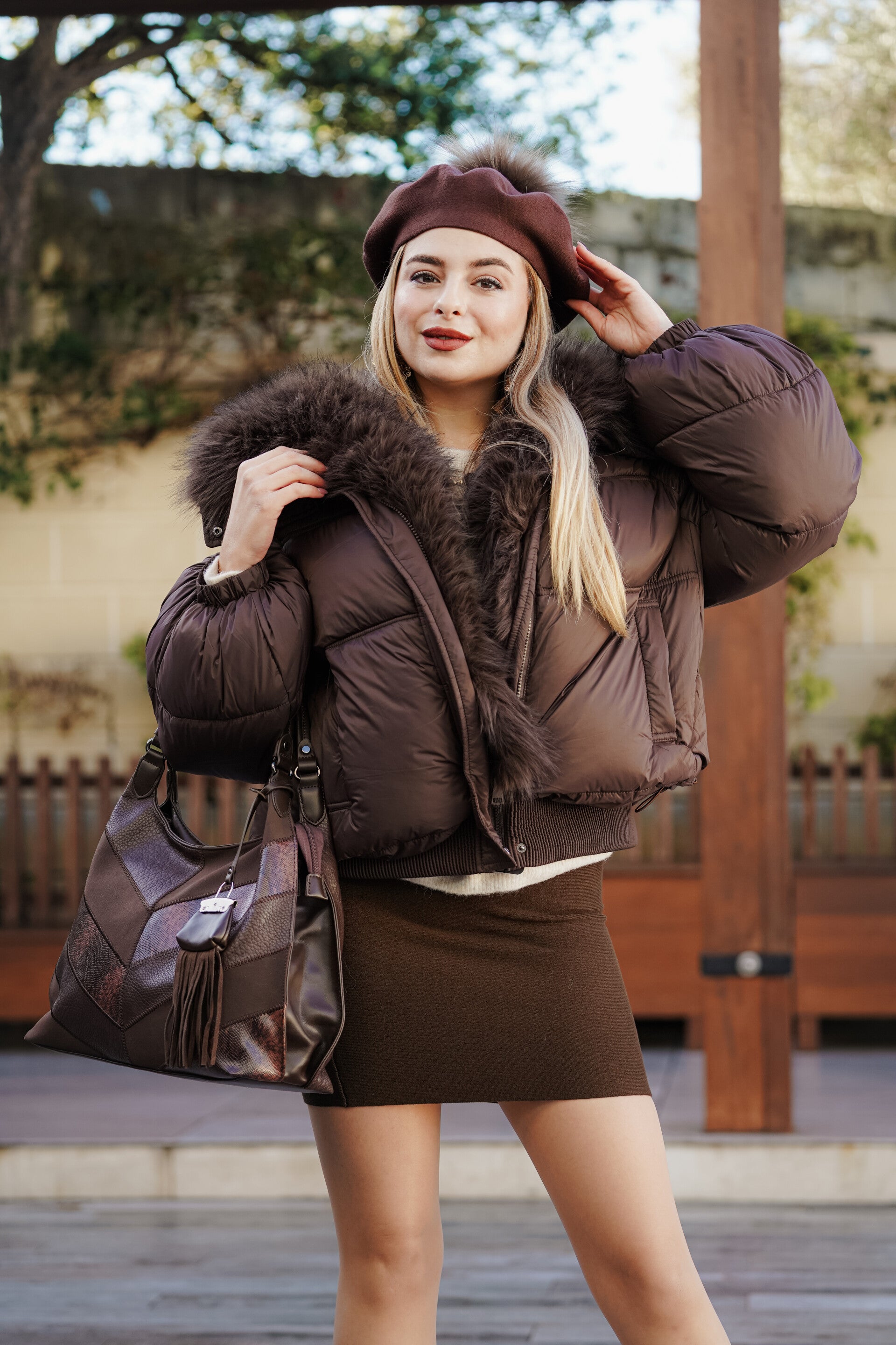 Fur Lined Padded Jacket