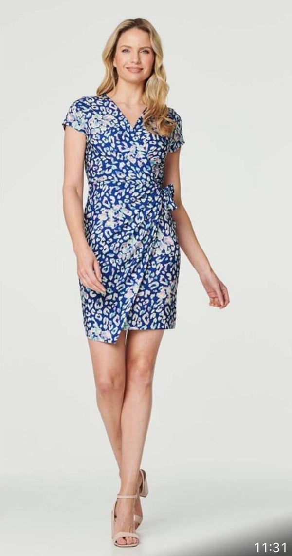 Royal Blue Jacquard Print