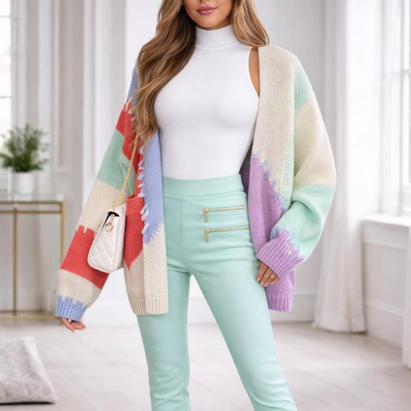 Colour block Cardigan