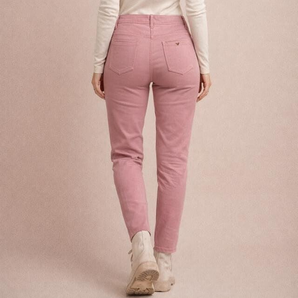 Stretch Mid Rise Trousers