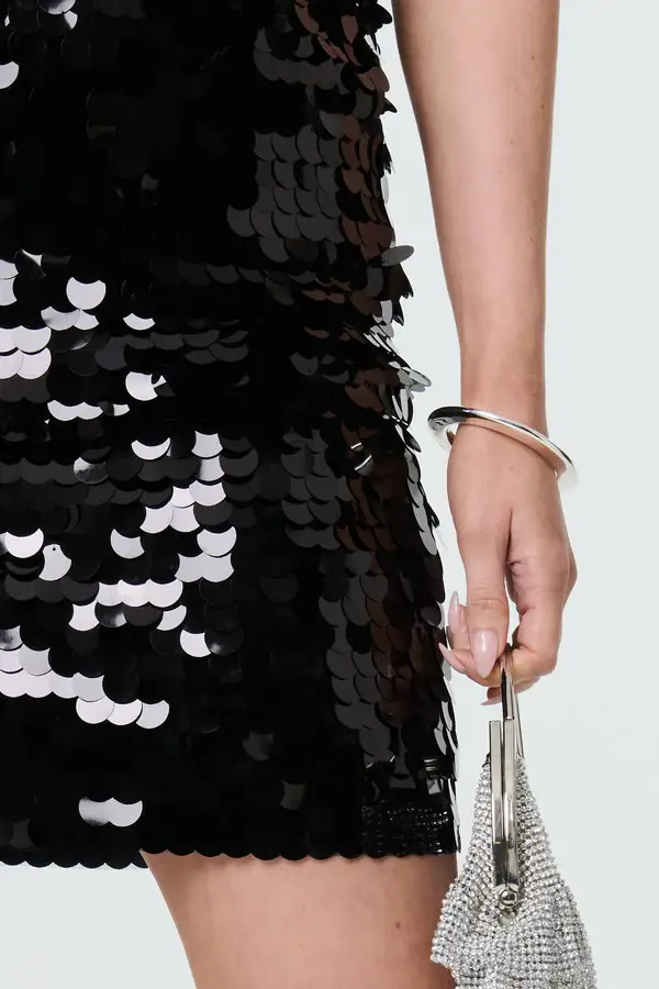 Sequin Embellished Mini Skirt