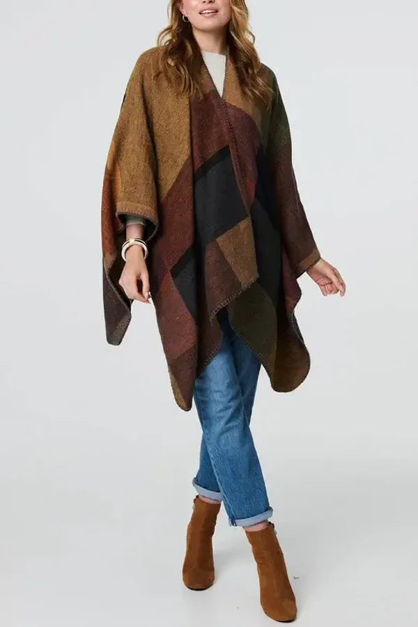 Colour Block Cape
