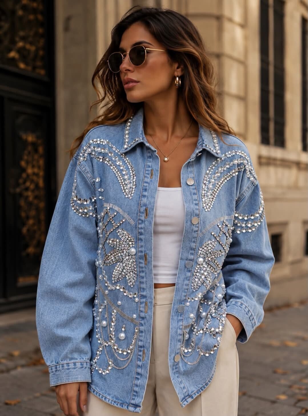Embellished Denim Jacket