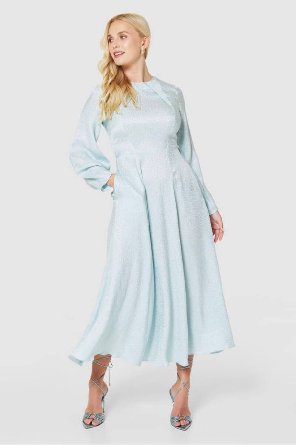 Pastel blue designer dress