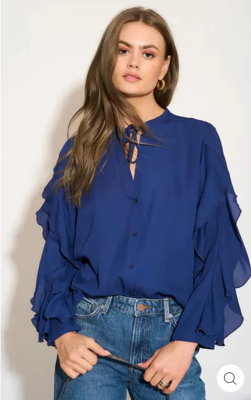 Frill sleeve blouse