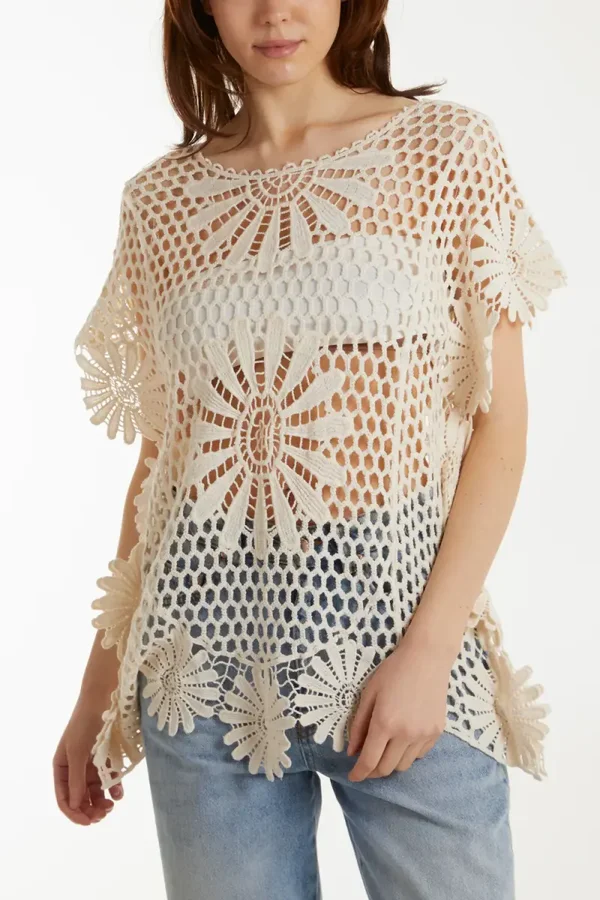 Crochet detail top