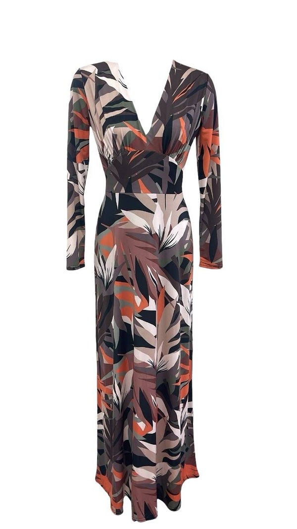 Leaf Pattern Maxi