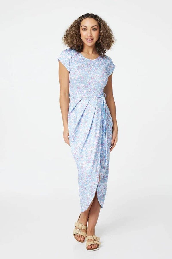 Half sleeve Print Dress