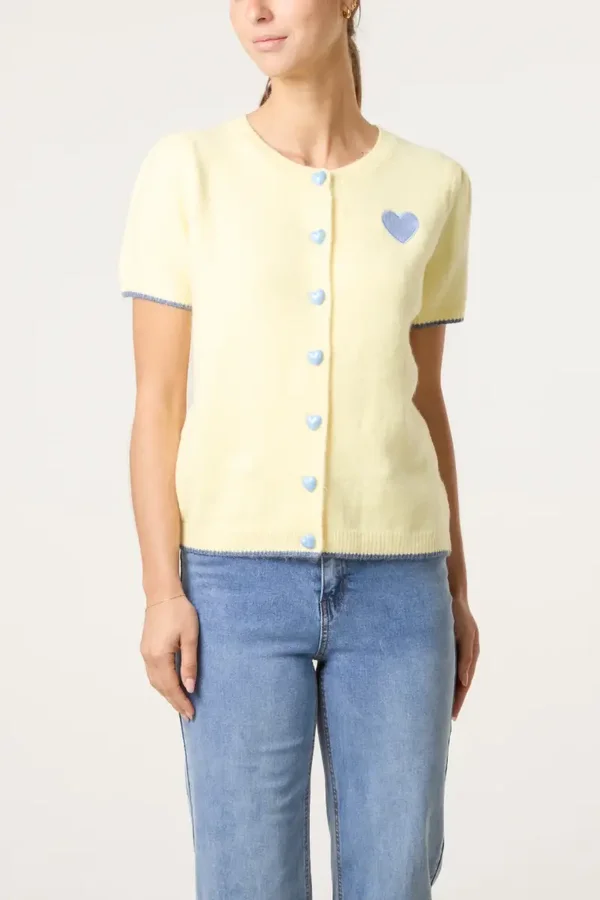 Heart Button Cardigan