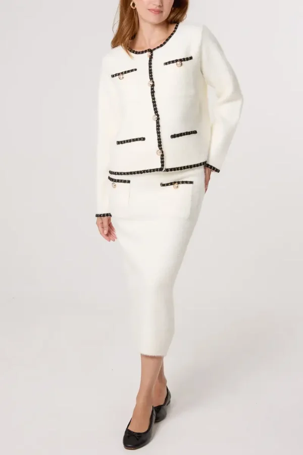 Knit Contrast Trim Set