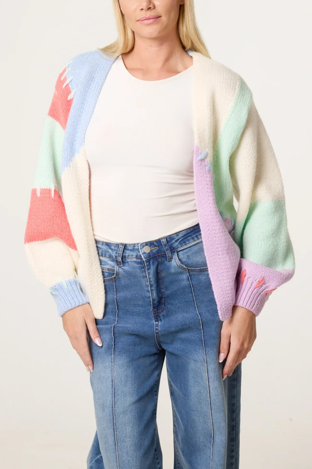 Colour block Cardigan