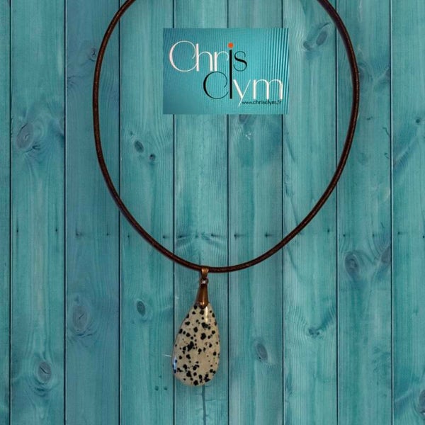 Jaspe Dalmatien en pendentif