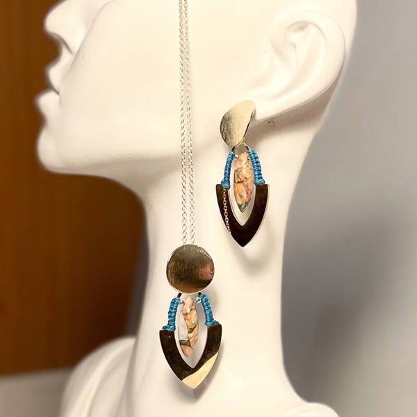 Turquoise d'Arizona - boucles d oreilles April