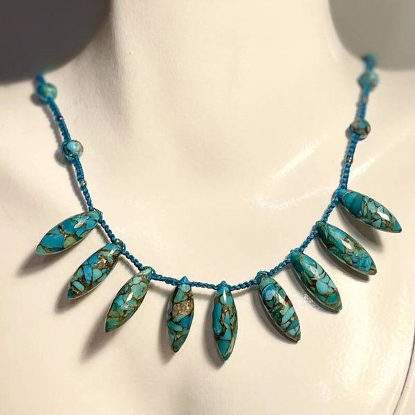 Turquoise d'Arizona - Collier Bridget