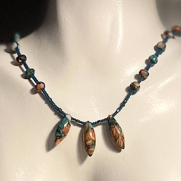 Turquoise d'Arizona - Collier April