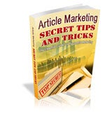 Article Marketing Secret Tips and Tricks (E-book)