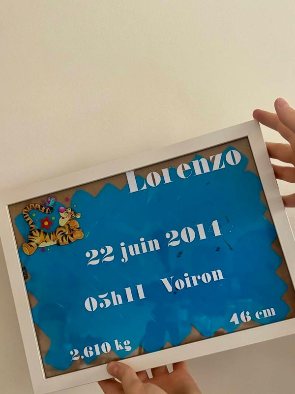 Plaque de naissance 🍼