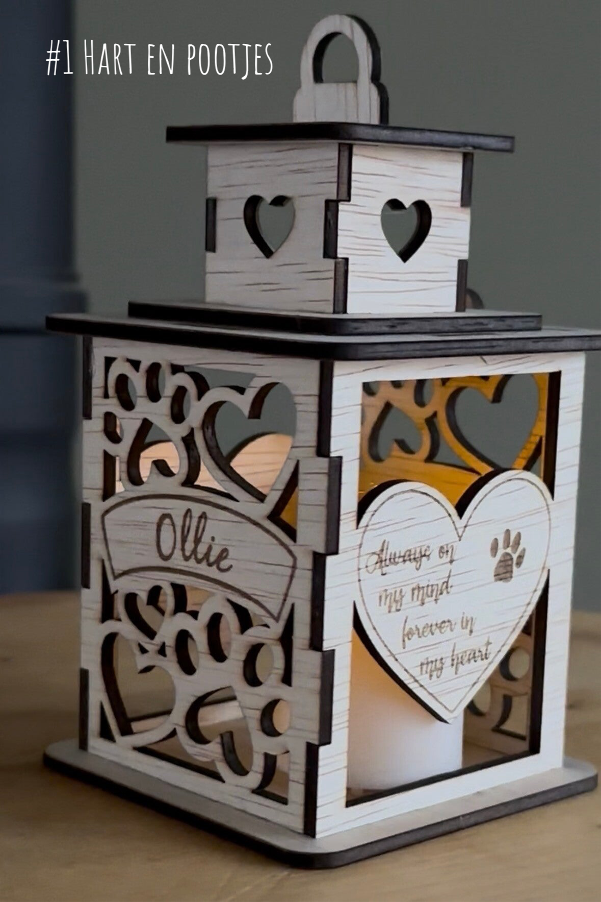 Herinneringslantaarntje (15 cm)