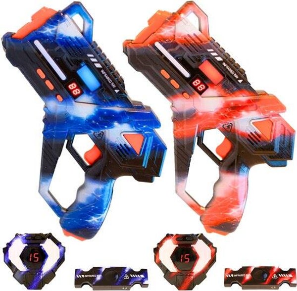 Virosa Lasergame Set voor Kinderen - Oplaadbaar - Complete 2 Persoons Laser Tag Set