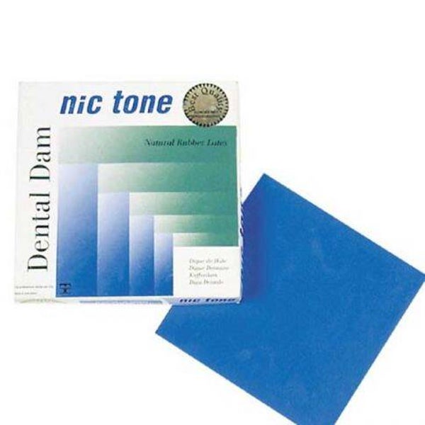 Dique De Hule Nic Tone 5 x 5 Azul Medio