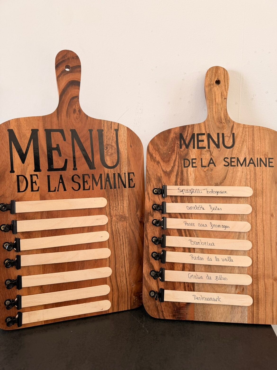 Planche MENU de la semaine