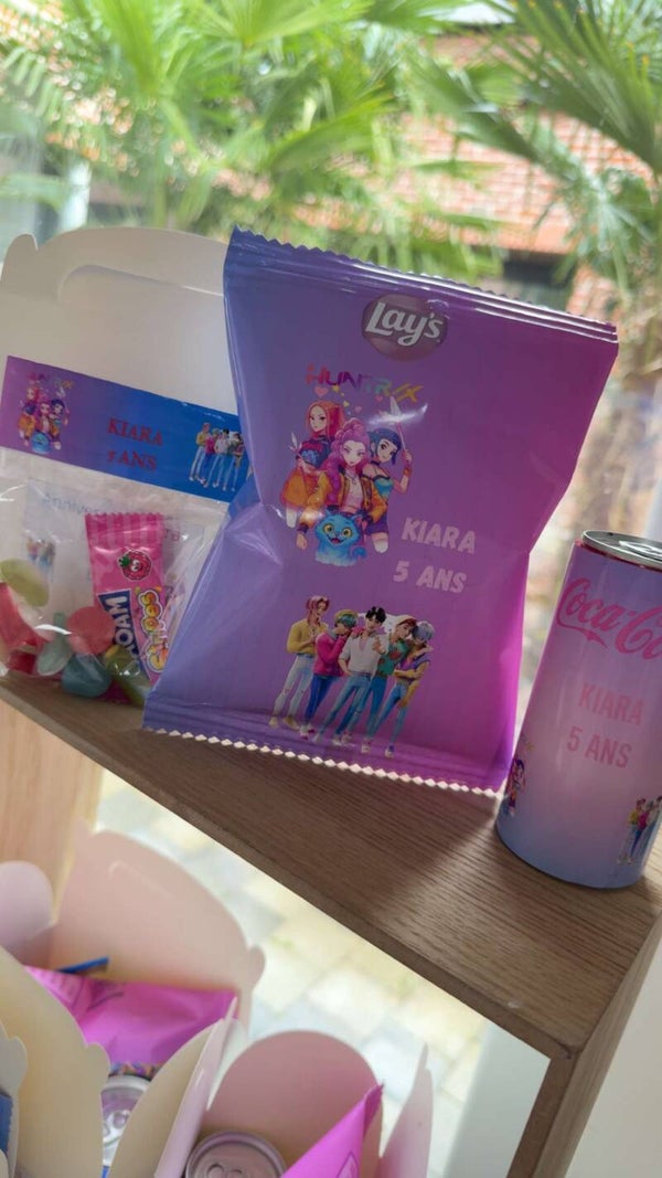 paquets de chips personnalisé selon votre événement et votre thème