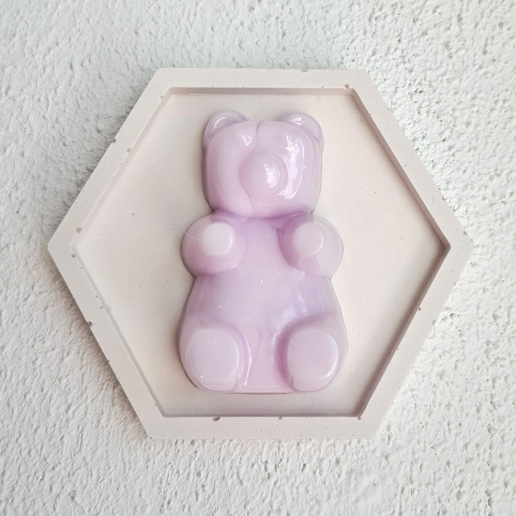 Wandbordje Gummibeer lila