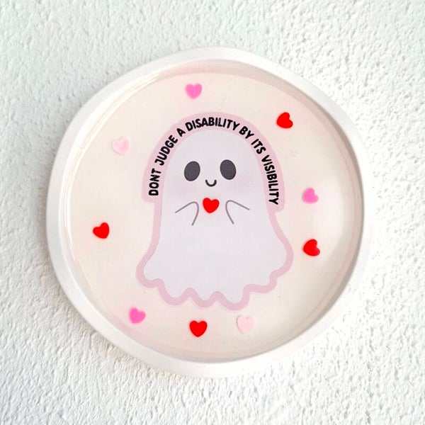 Wandbordje Spook