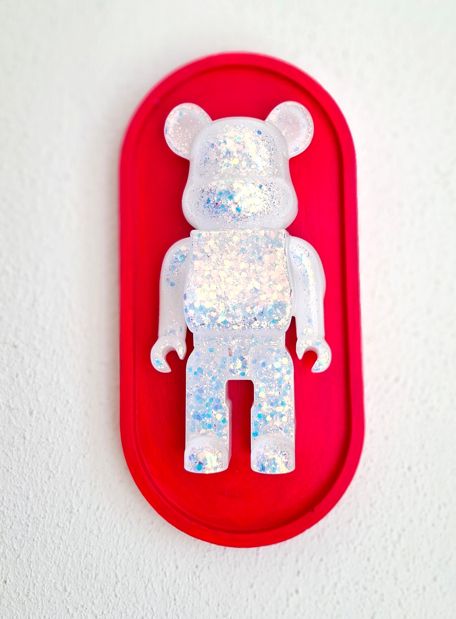 Wandbord grote beer glitters