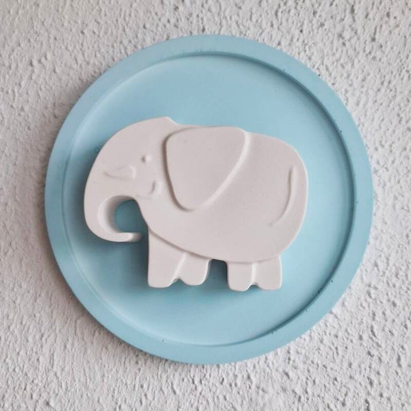 Wandbordje olifant