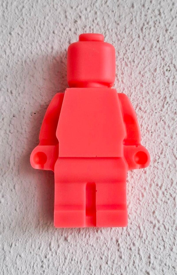 Legopoppetje neon oranje