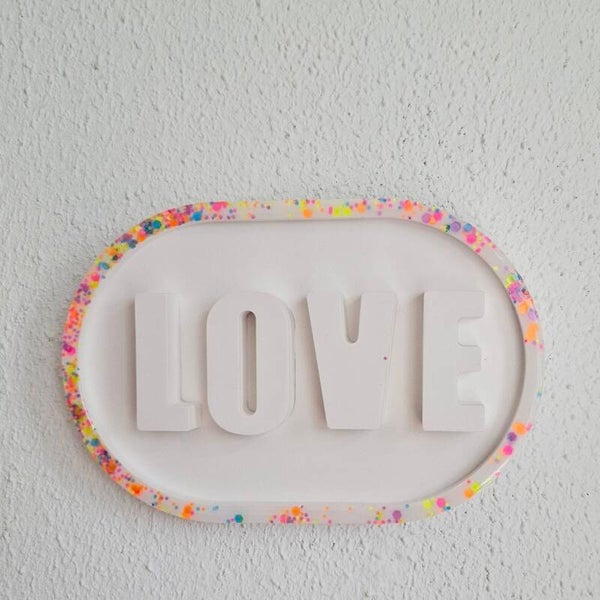 Wandbordje Confetti Love