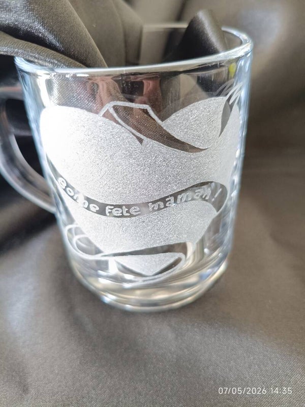 Mug cœur parchemin