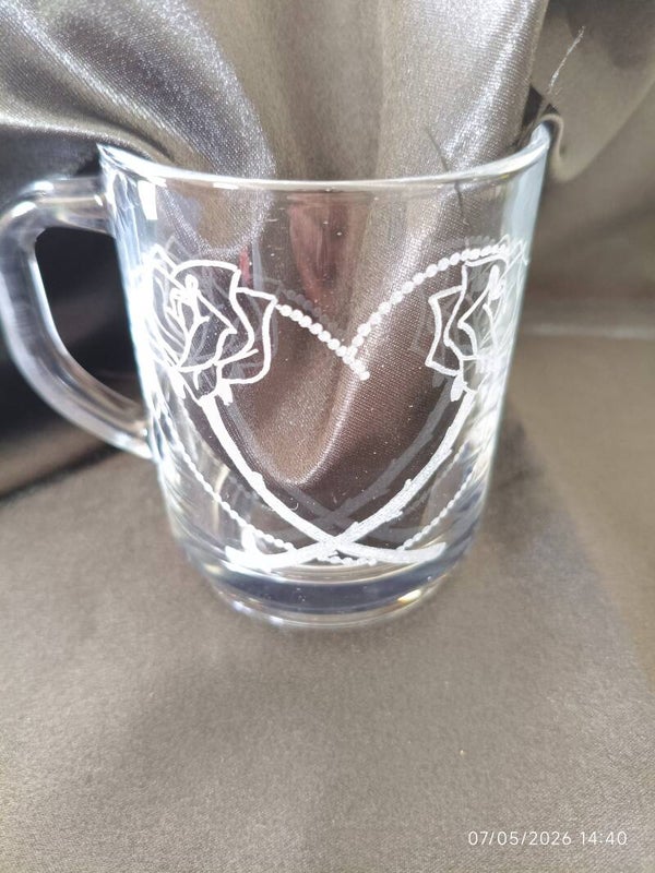 Mug cœur au rose