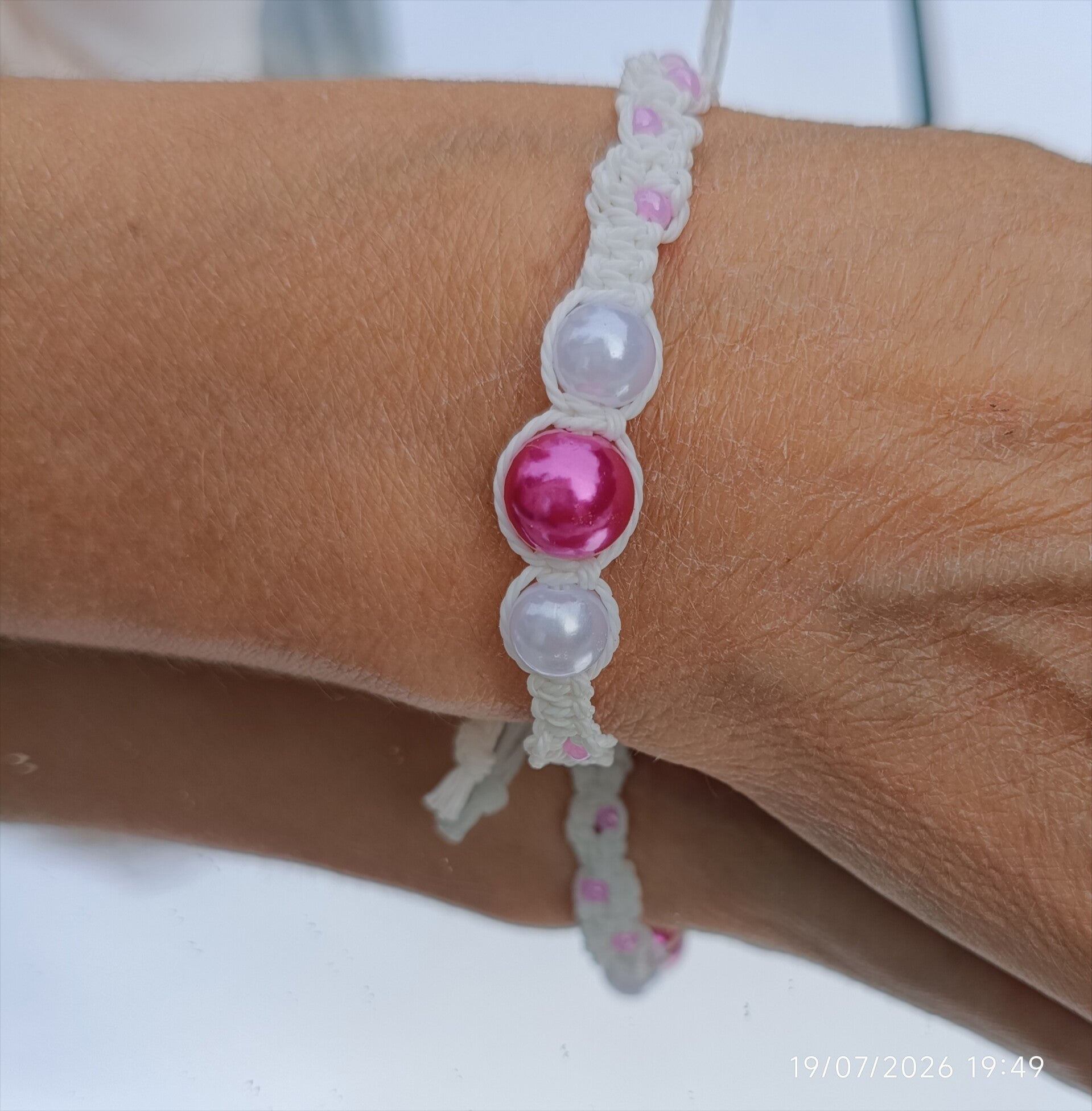 Bracelet rose et fushia
