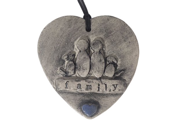 Handmade Ceramic Family Heart