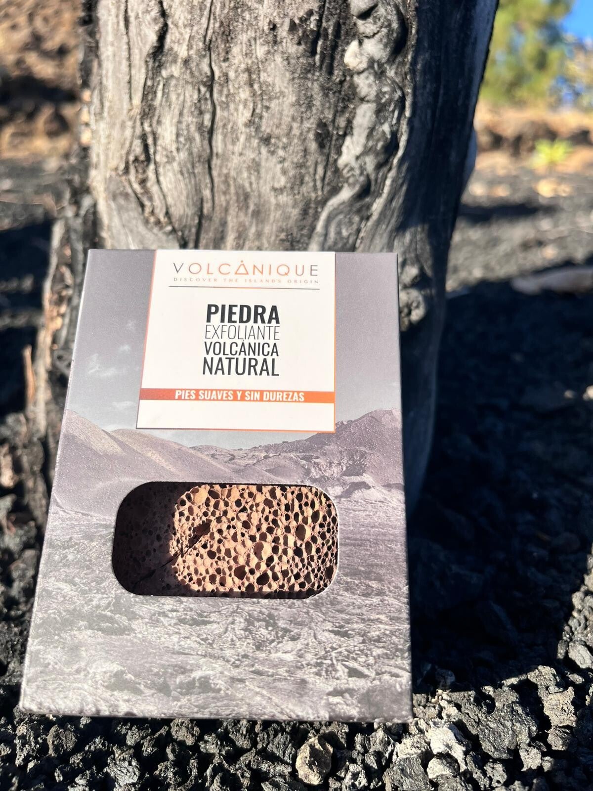 Piedra exfoliante Volcánica natural