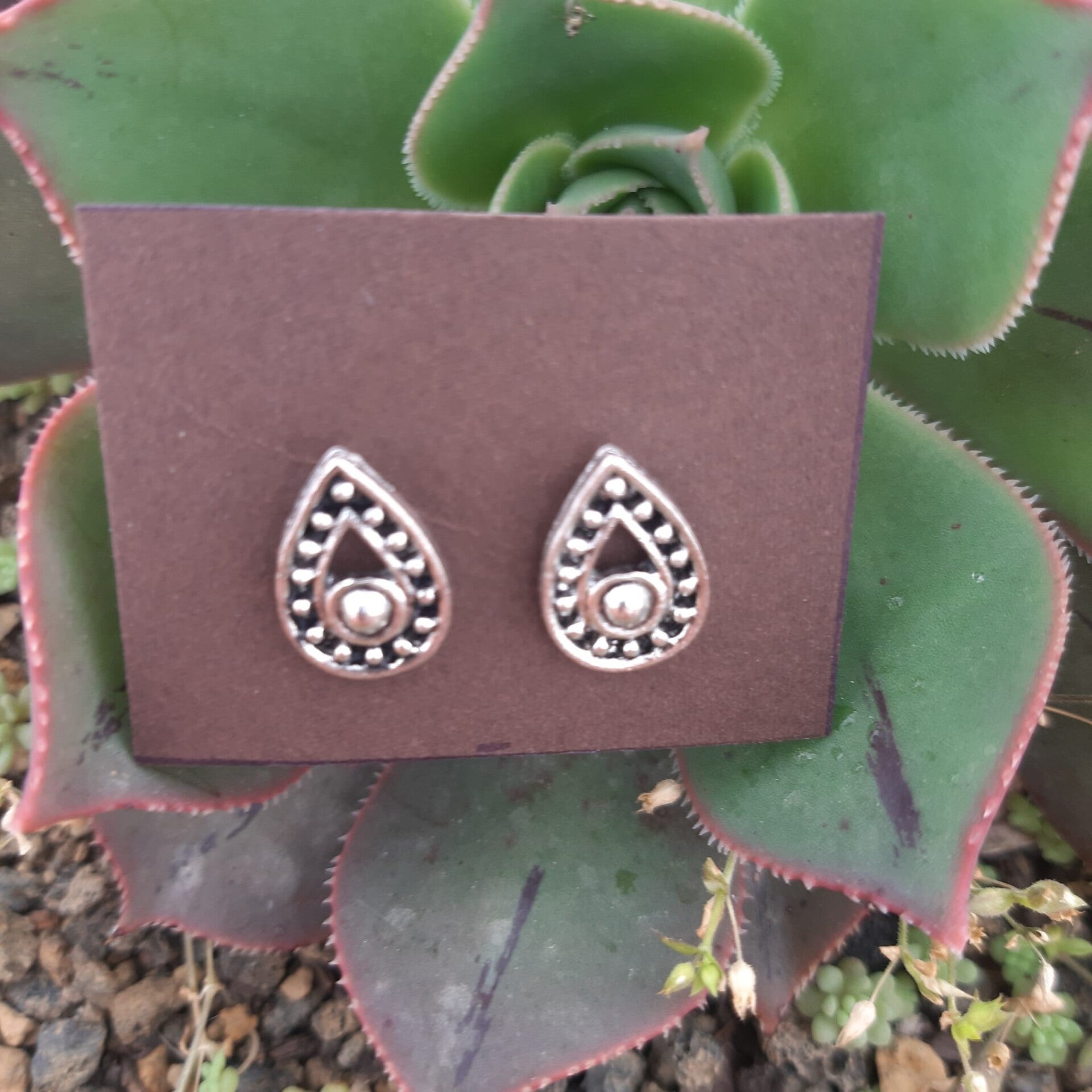 Pendientes gotitas plateadas (limitadas)