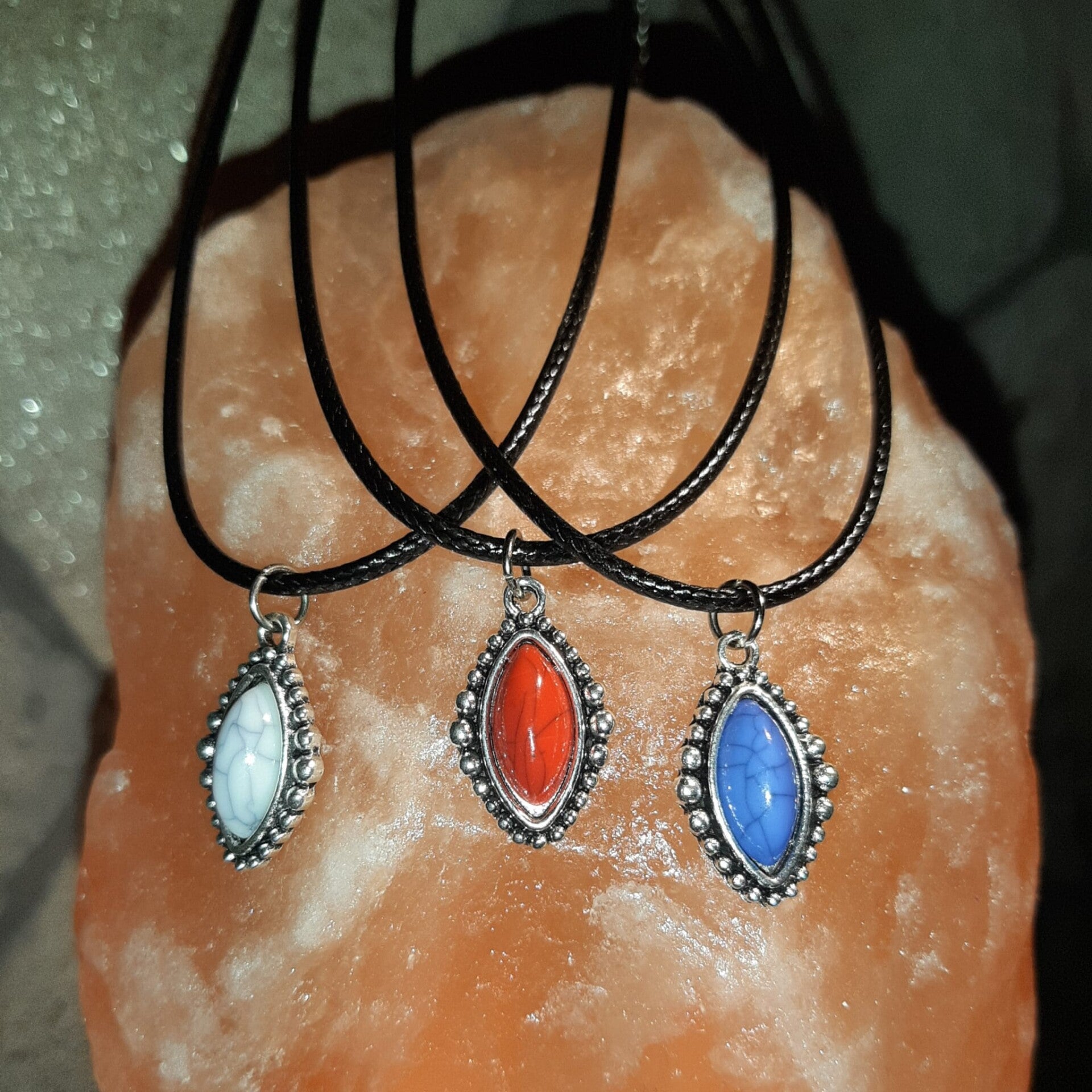 Collar hilo bohemio ovalado