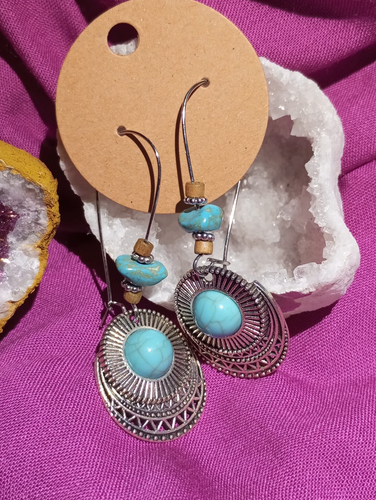 Pendientes bohemios turquesa (Limitados)