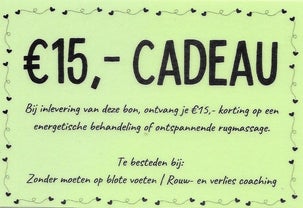 Cadeaubon voor vrouwen, rouw en verlies, 15 euro