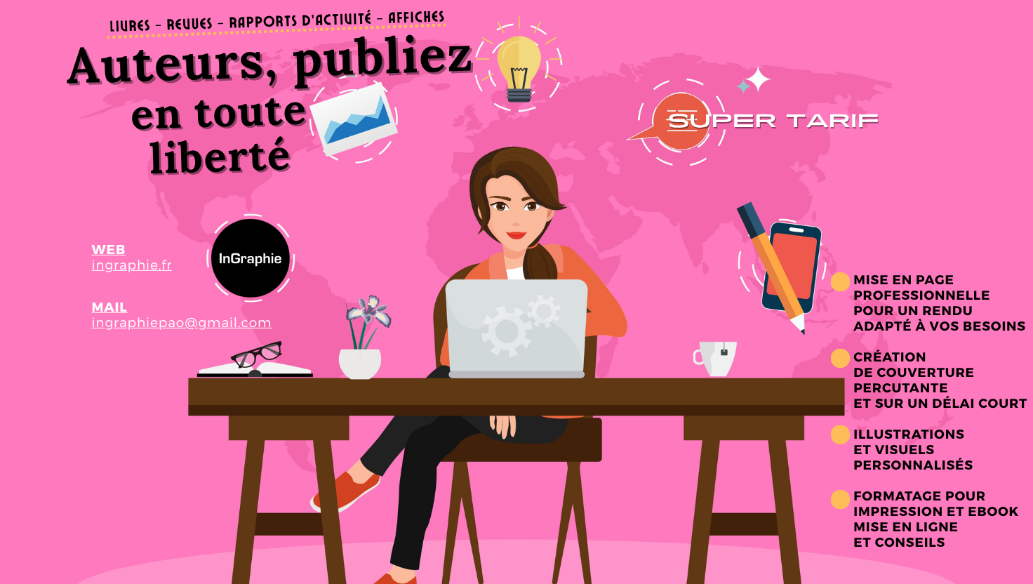 publicité ingraphie pour publier librement