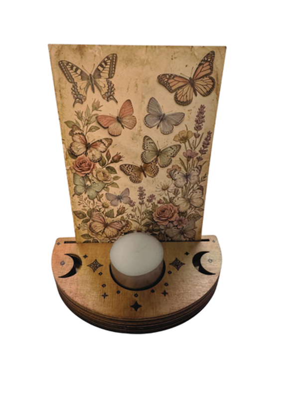 Wooden tealight holder
